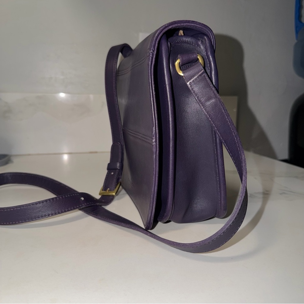 Vintage Coach Tribeca Flap (EGGPLANT) - Picture 7 of 16